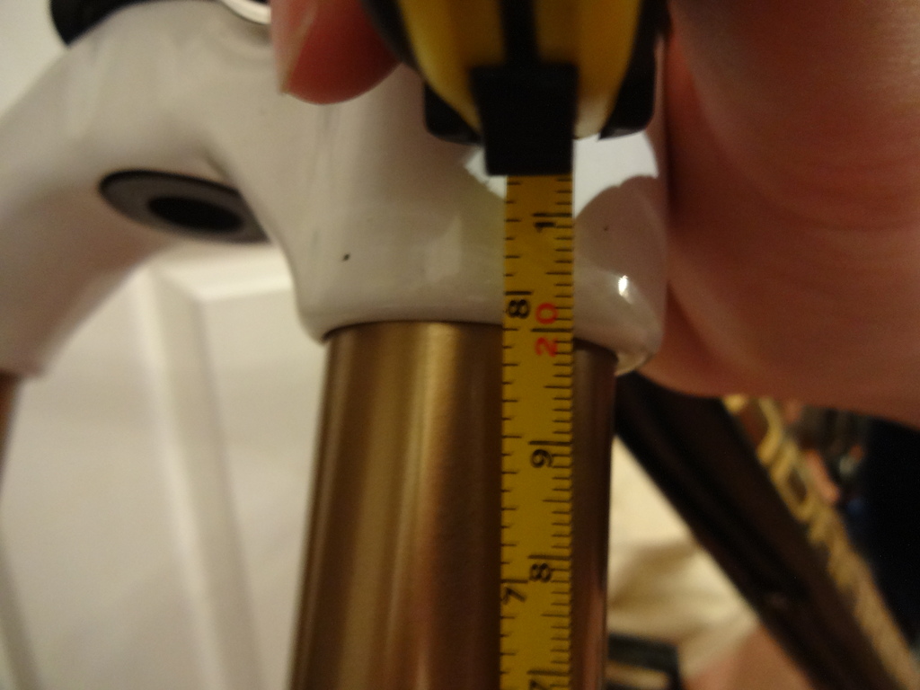 My fox 36's meant to 180mm.  Took a tape measure to it and it is almost 8" is 203mm.  Is this normal?  Can anyone help me why this may be like this.  I have never noticed any change in travel.