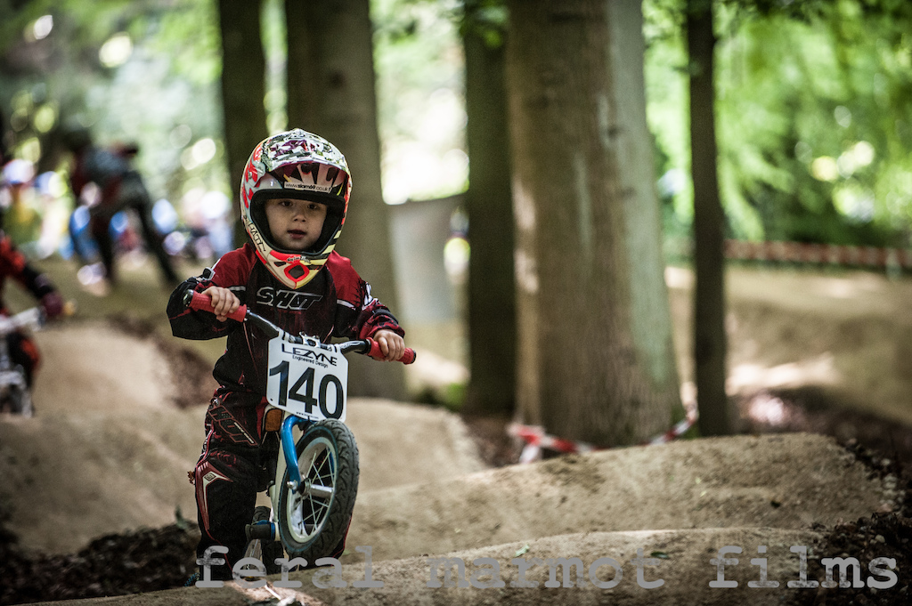 Little ripper at the opening of the Aston HIll pumptrack