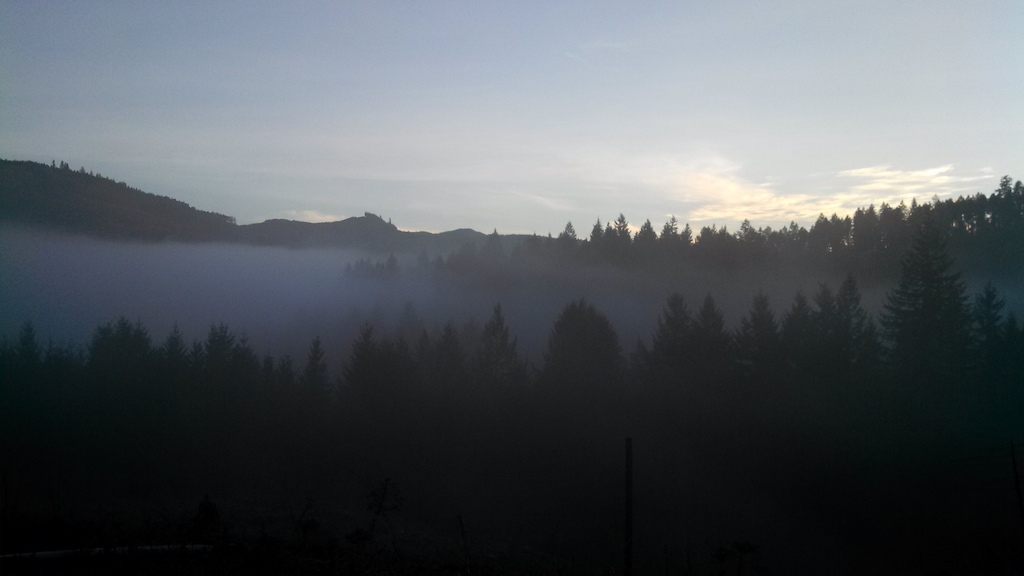 Foggy day exiting Black rock!