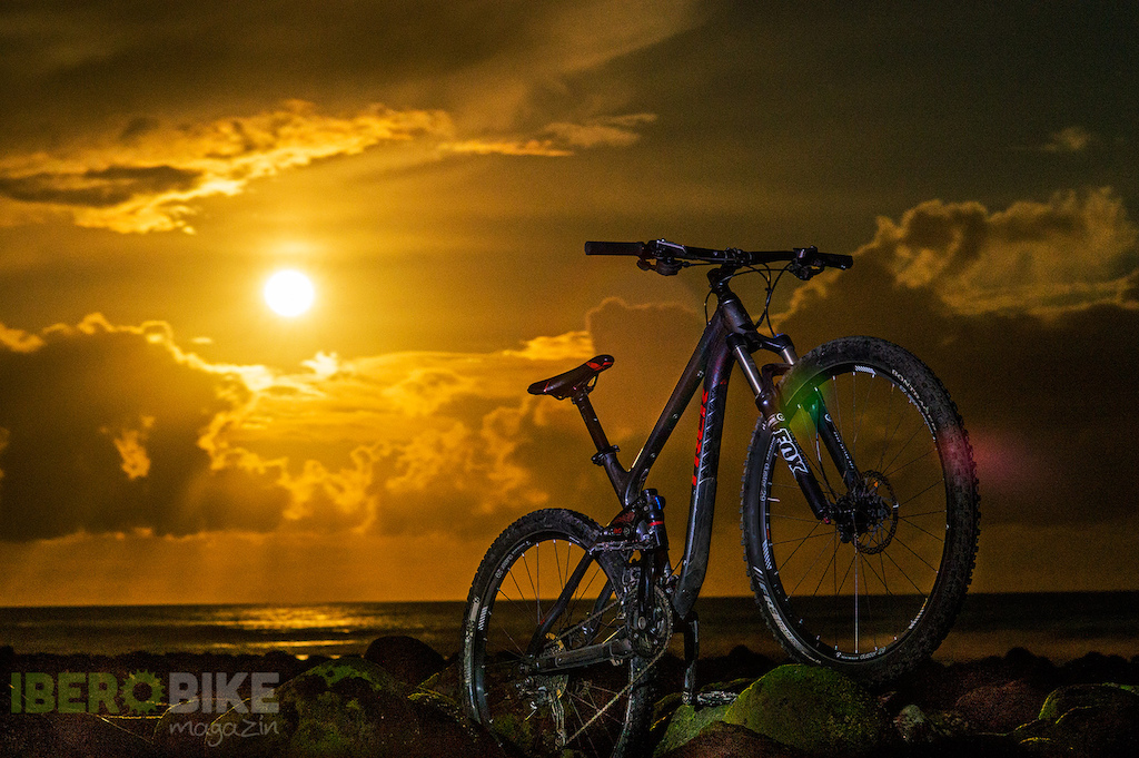Night riding under the moon light in Gran Canaria.