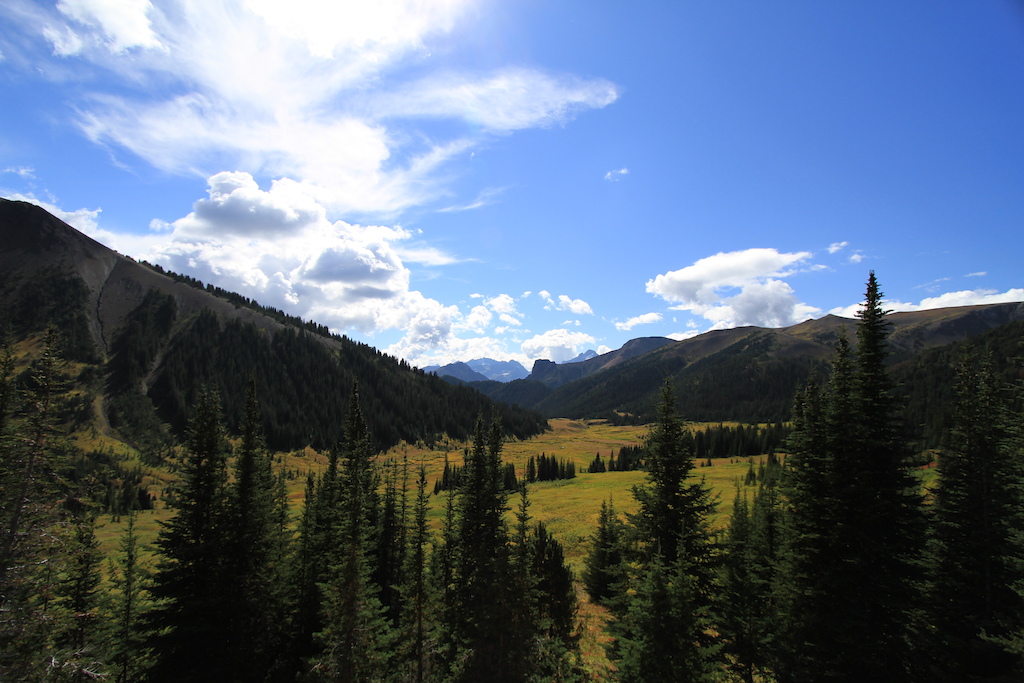 September 2013 - Taylor Creek, Eldorado Pass, High trail, Windy Pass, Spruce Peak, Ridge Trail and Lick Pass, 9 hours ride and hike-a-bike in the Chilcotins

- Near High trail junction