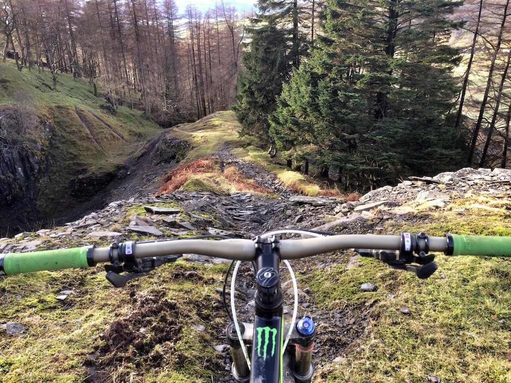 In an old quarry up garburn pass in cumbria