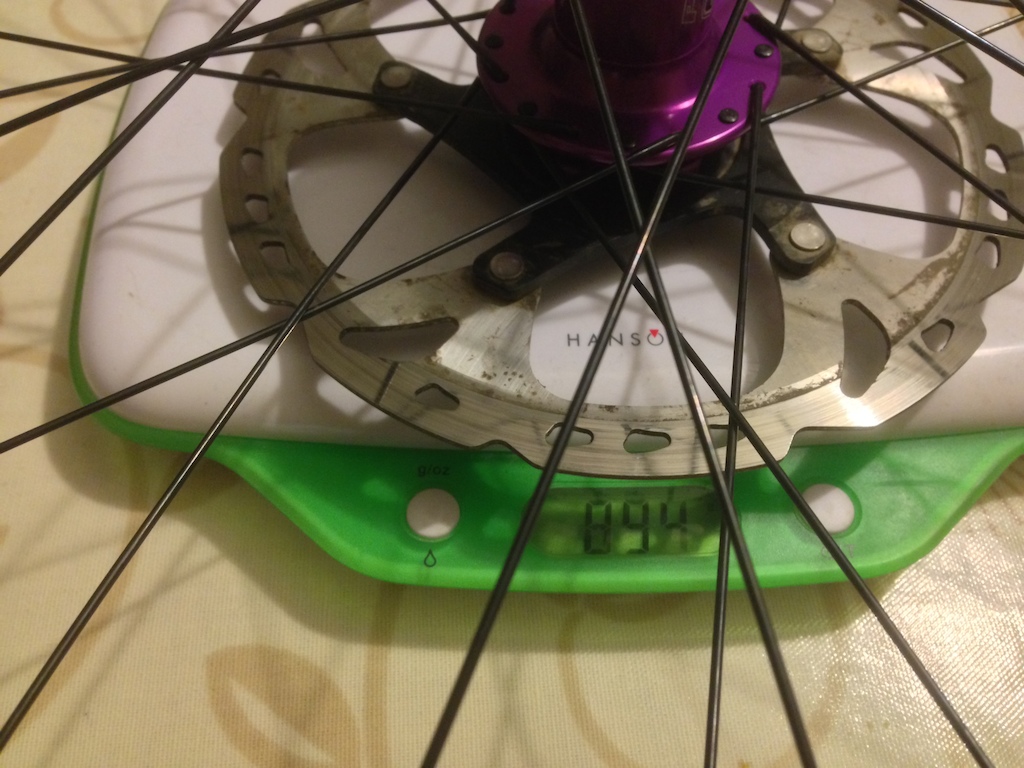 Hope Pro 2 Evo to e*thirteen TRS+ with DT Swiss Revolution spokes (inc. 160mm rotor) - 894g