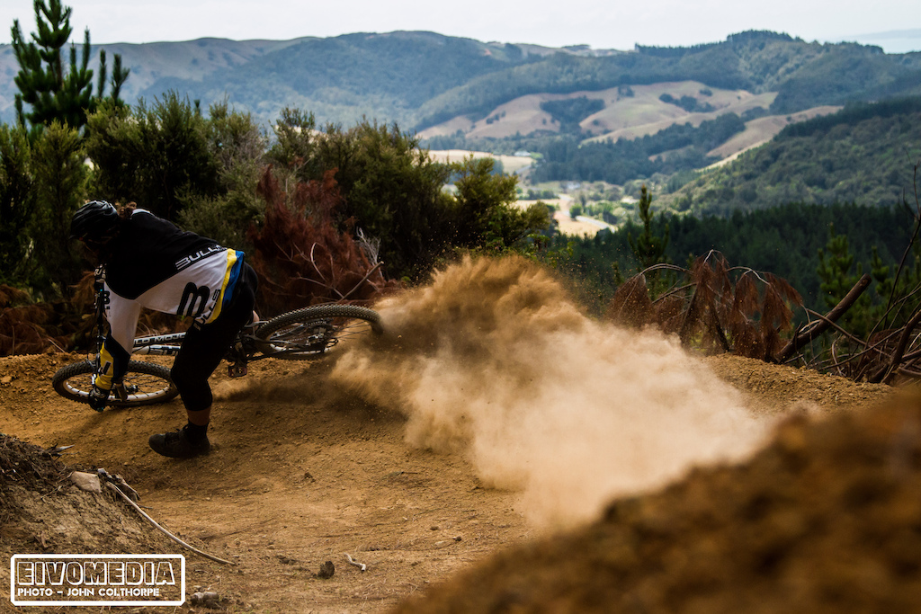 Wyn checks to see if the berms are primed for opening.