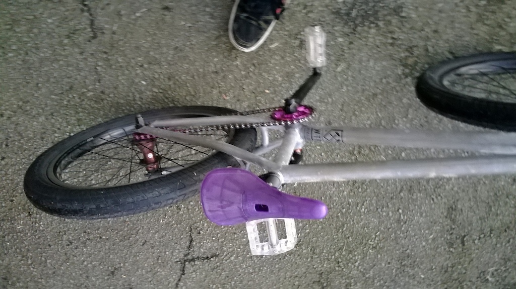 My BMX after adding purple