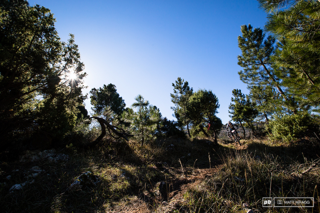 There are no flow trails here just real singletrack based on the ancient trails that surround the village.