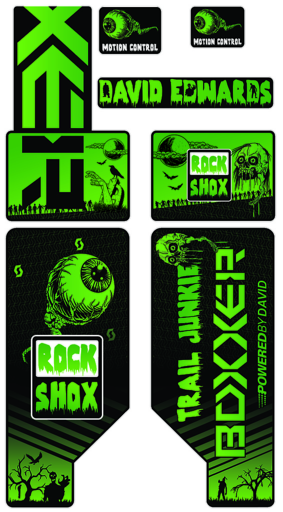 Custom boxxer decal set. Gimme a shout if you want your very own 1 off custom set made up. Any design, any fork.