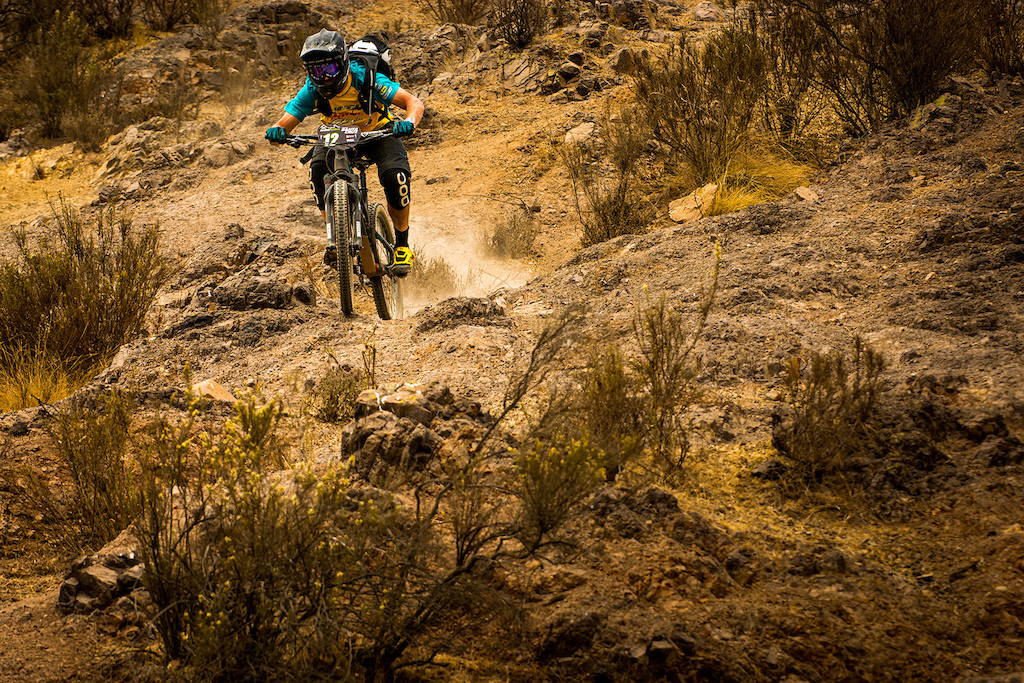 Nate hammering it home on day four of a very challenging Andes Pacifico race.