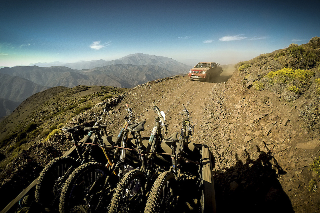 The Andes are no joke. The roads wind up and up and provide for some of the longest descents in the world. The Andes Pacifico had over 30 pickup trucks to transport racers between stages.