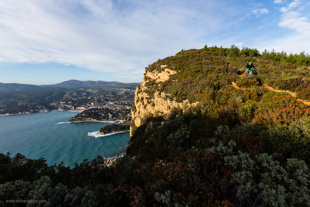 Winter ride above Cassis on the Cap Canaille, next to the famous Route des Crêtes in the South of France.
