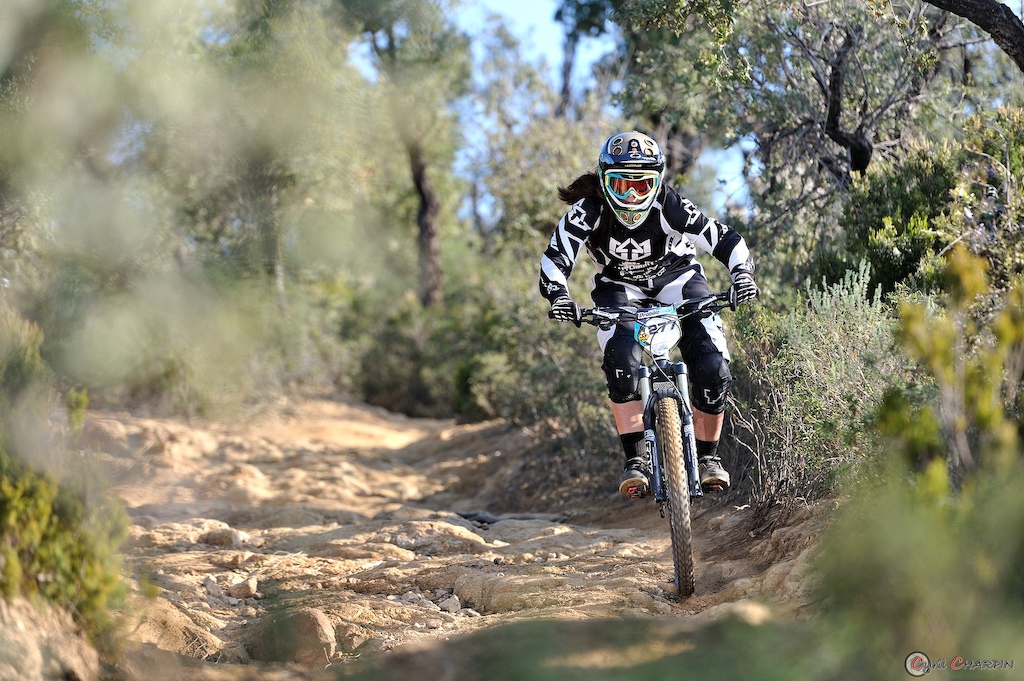 Both Jonnier sisters were out racing this weekend - this is Morganne on the way to not quite beating her older sister.