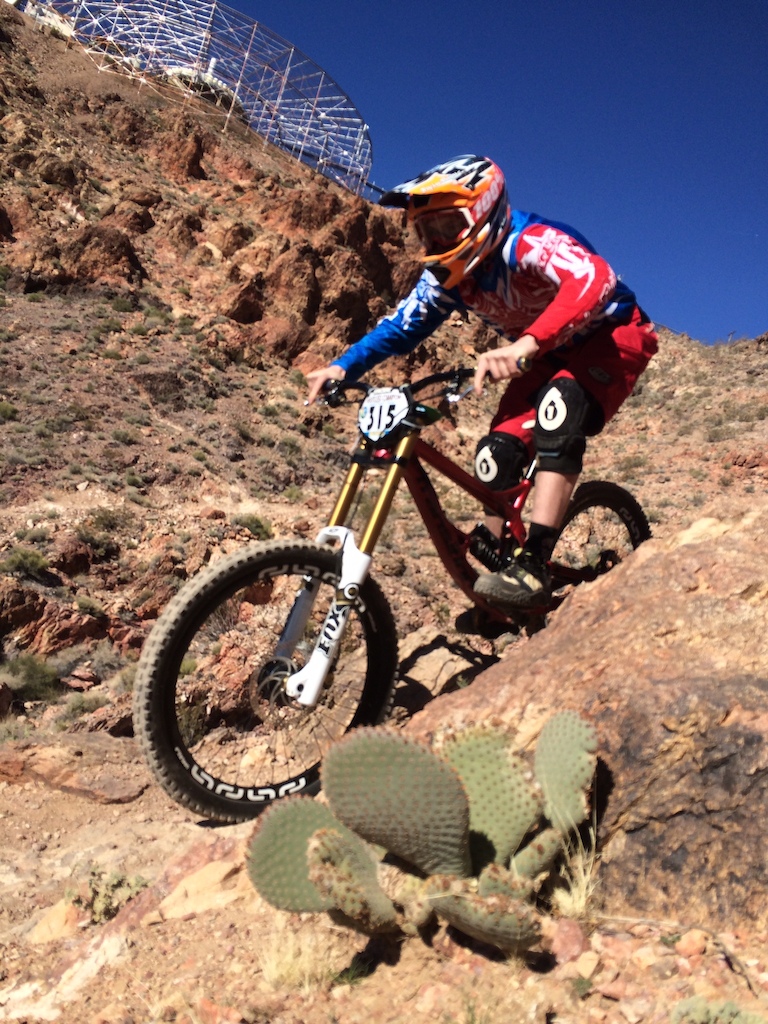 Rider practicing or qualifying at Nevada State Champs