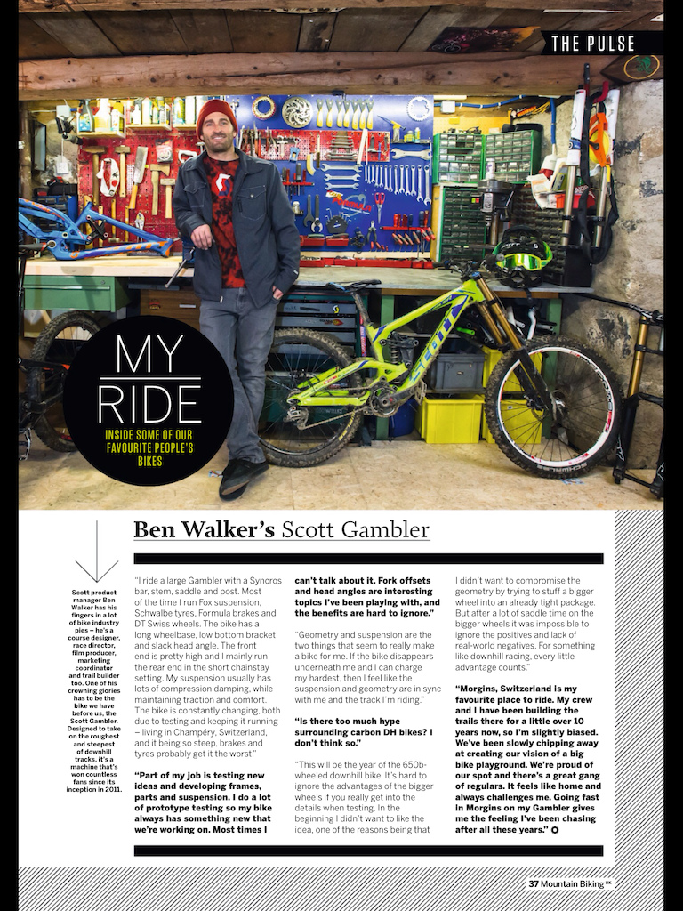 Little piece in this month's MBUK about my bike.