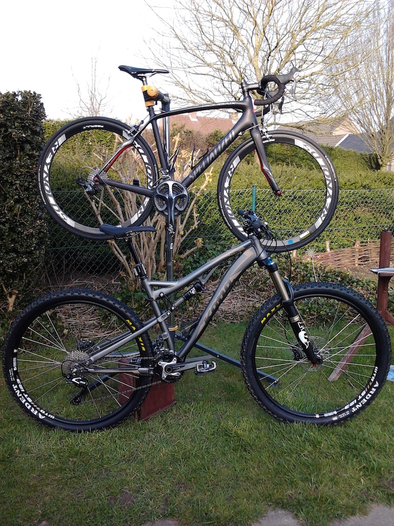2013 Specialized Roubaix with Reynolds Assault summer wheels
and
2013 Kona Satori
