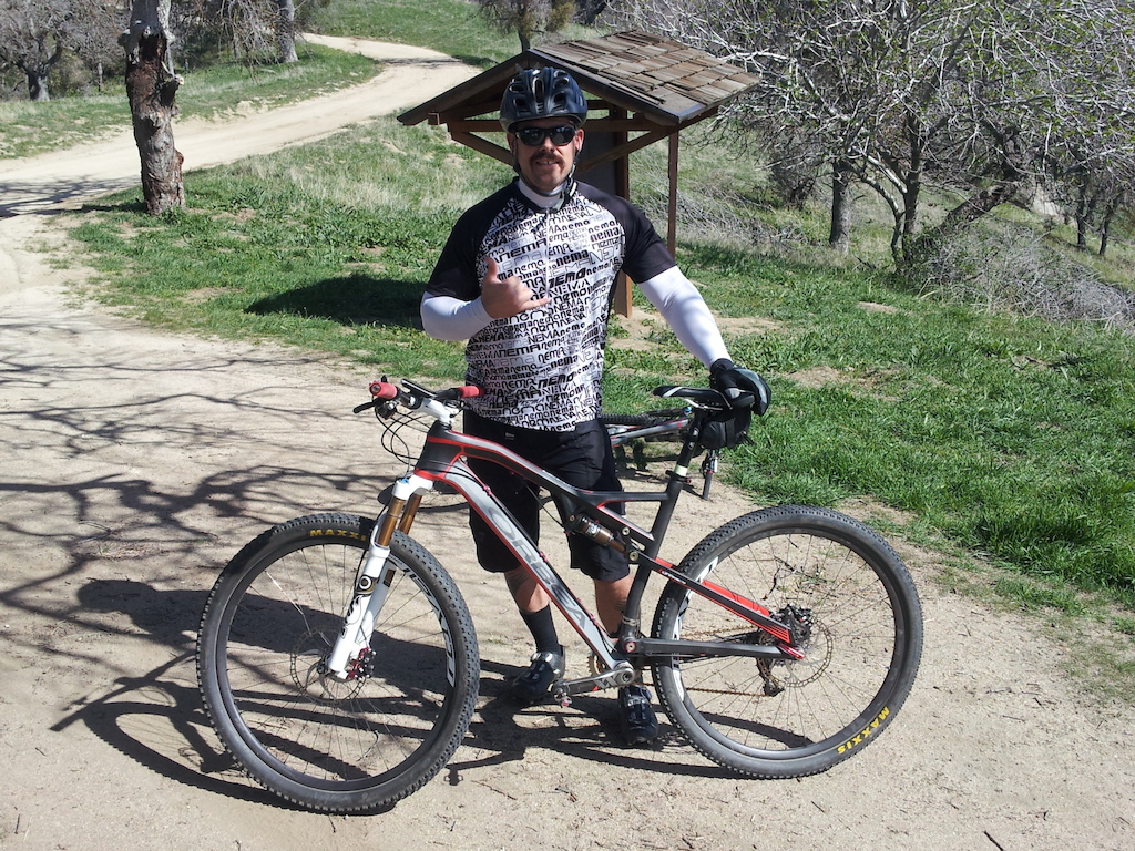 26 miles in on a 40 mile epic trail ride. The bike is pretty much the best damn trail eating machine I have ever ridden.