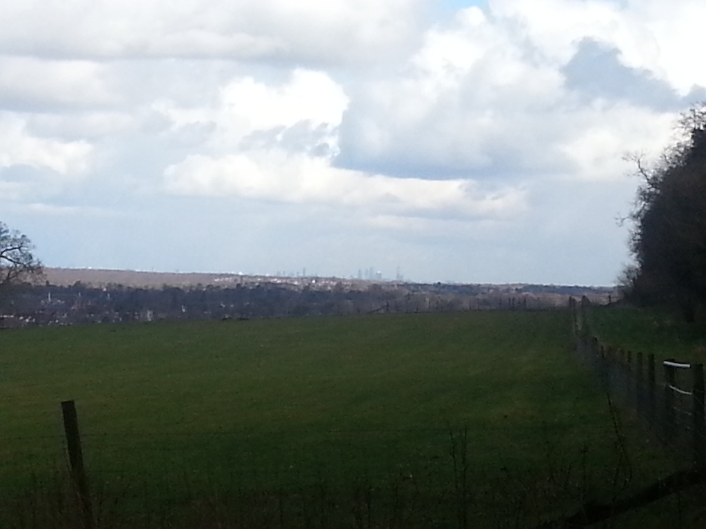 if you look closely you can see the London Shard, im in the surrey hills on the north downs....
