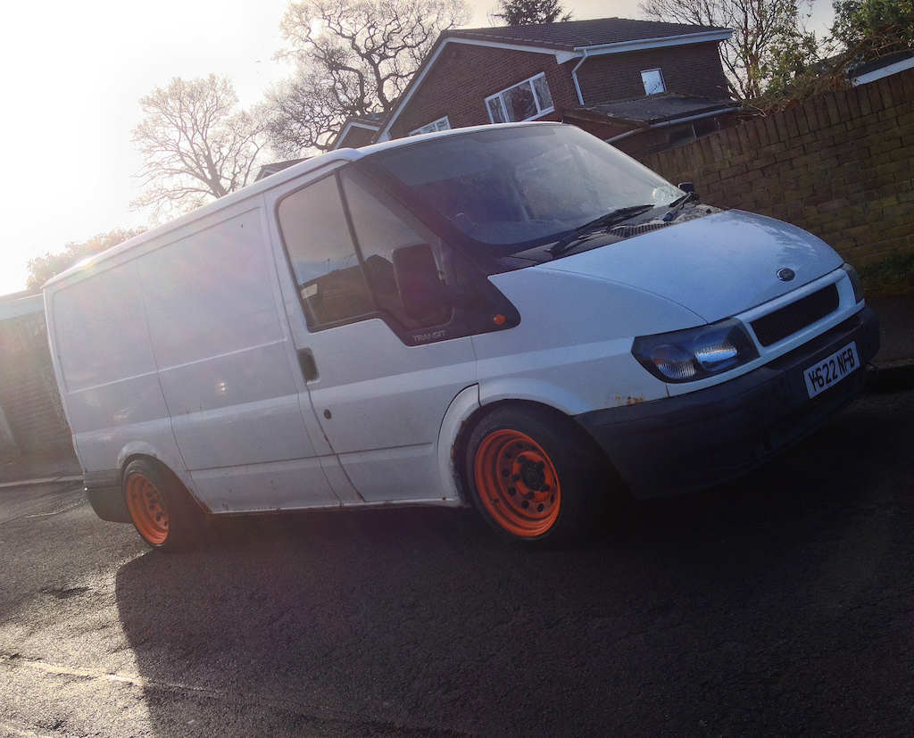 Some slammed Ford Transit i seen the other day