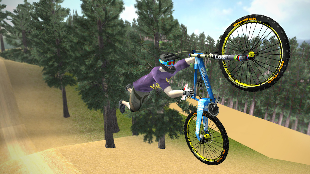 Screenshots from the upcoming Mobile MTB game: Stoked! (working title)