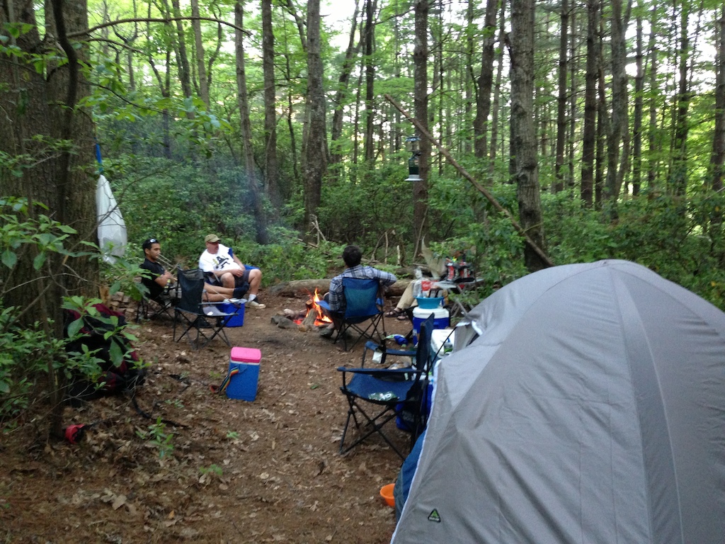 camping in  Pisgah with friends..