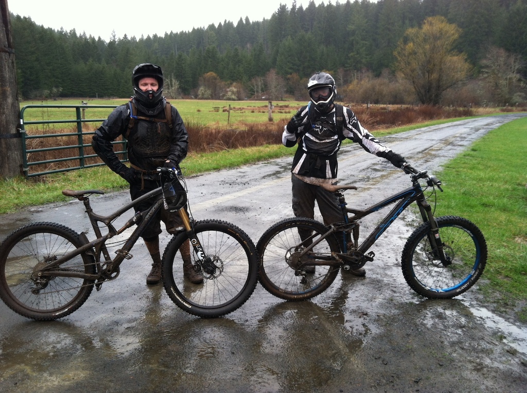 After a muddy but awesome ride.