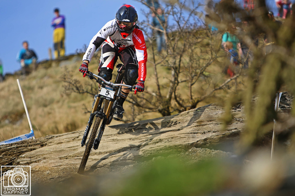 Images from round one of the British Downhill Series at Antur Stiniog, for more go to Roots and Rain and search Tom Gaffney or go to www.thomasgaffneyphotography.com