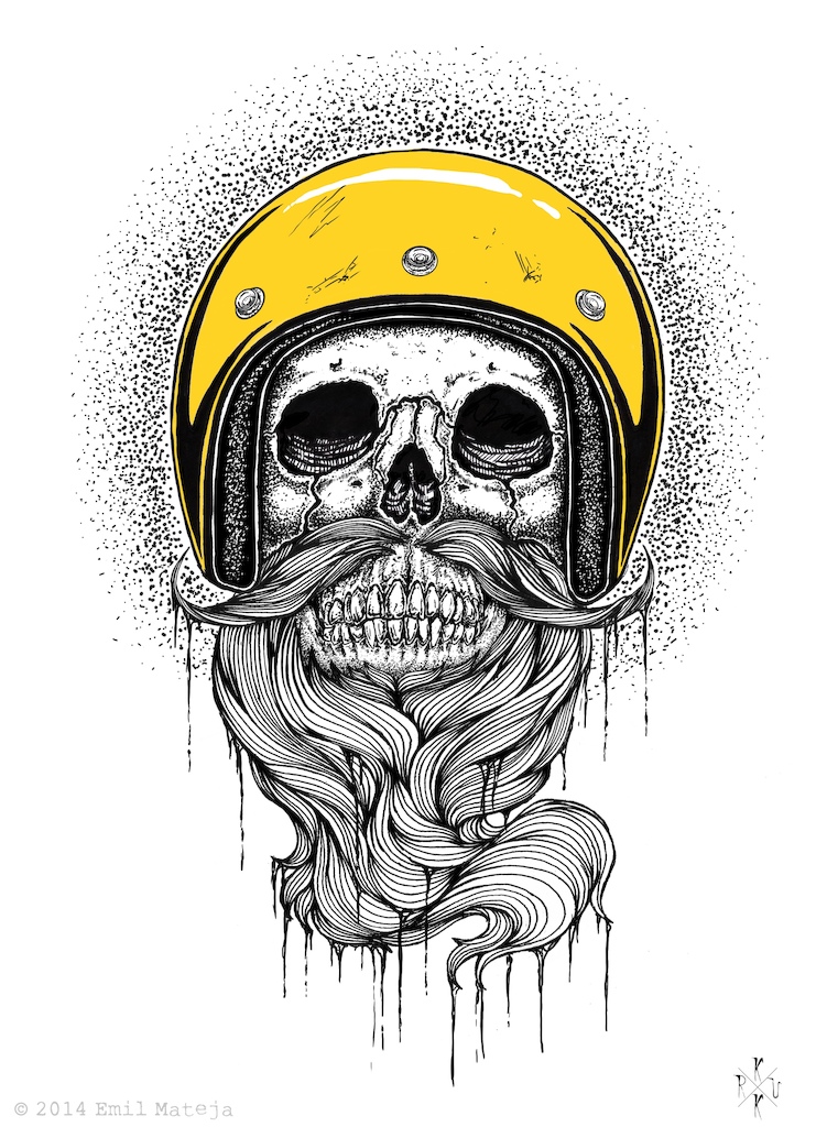 Rust &amp; Grease Never Sleep! 

Just another illustration of mine! :) 

Homage to motorcycle culture (Chop cult)