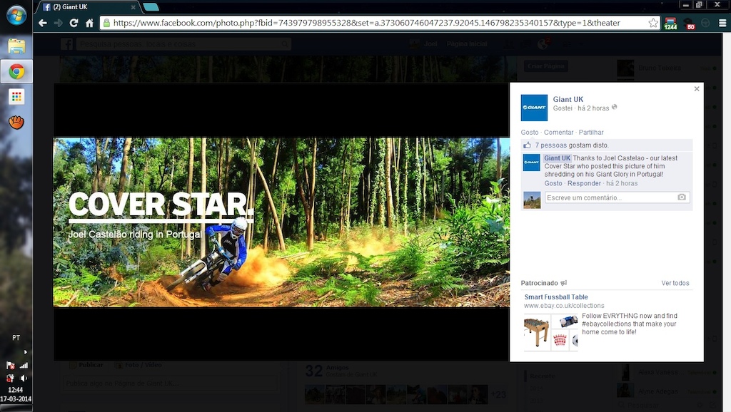 Giant UK official Facebook Cover Star