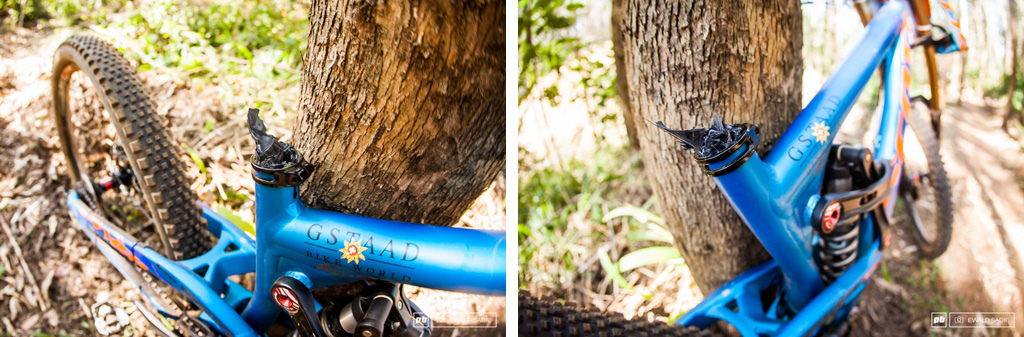 2014 UCI World Cup - Patrick Thome s carbon seatpost explosion.