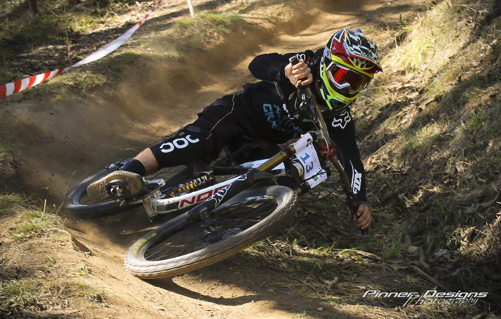 Elite rider Samuel Brownlie slaying a berm at 2014 Victorian State Champs in Australia.