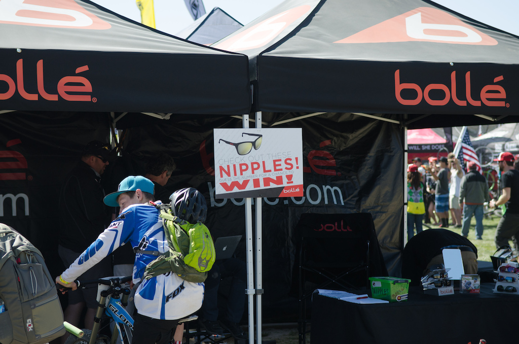 Nipple at the Bolle booth