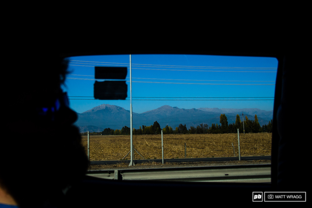 Nevados de Chillan, where the EWS is being held, is some seven hours' drive south of the capital, Santiago. The entire way the Andes flanked the lefthand side of the vehicle - putting into perspective just how vast the mountain range is.