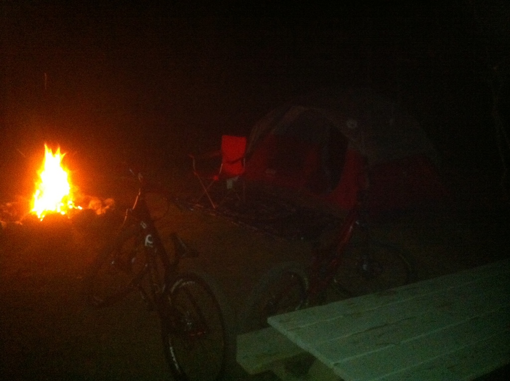 Camping at Hilltop Bike Park