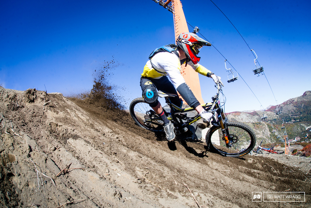Martin Maes has moved up into the senior category this year but his wild riding doesn t look to have calmed down too much. Watching him ride in practice he has to be one of the frontrunners for bagging at least a podium spot this weekend.