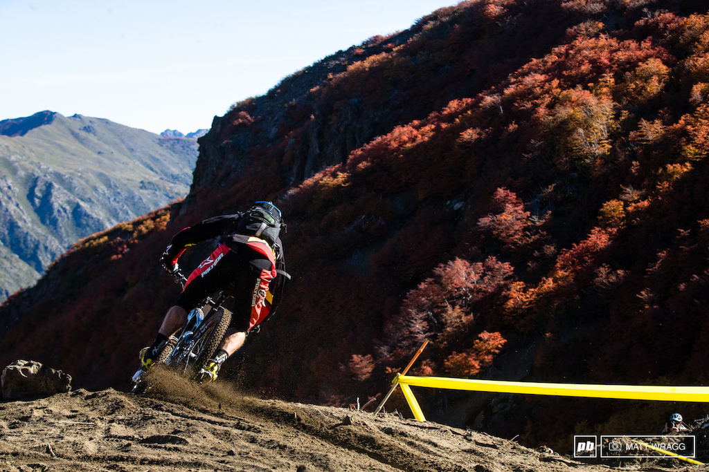 A few people have asked in the comments whether Jamie Nicholl will be riding a Santa Cruz Nomad this year. Seeing as he signed to the Hutchinson Polygon team this winter the answer is a resounding no. He certainly looks comfortable on the new bike and he says he s really enjoying the added support of having a proper team around him.