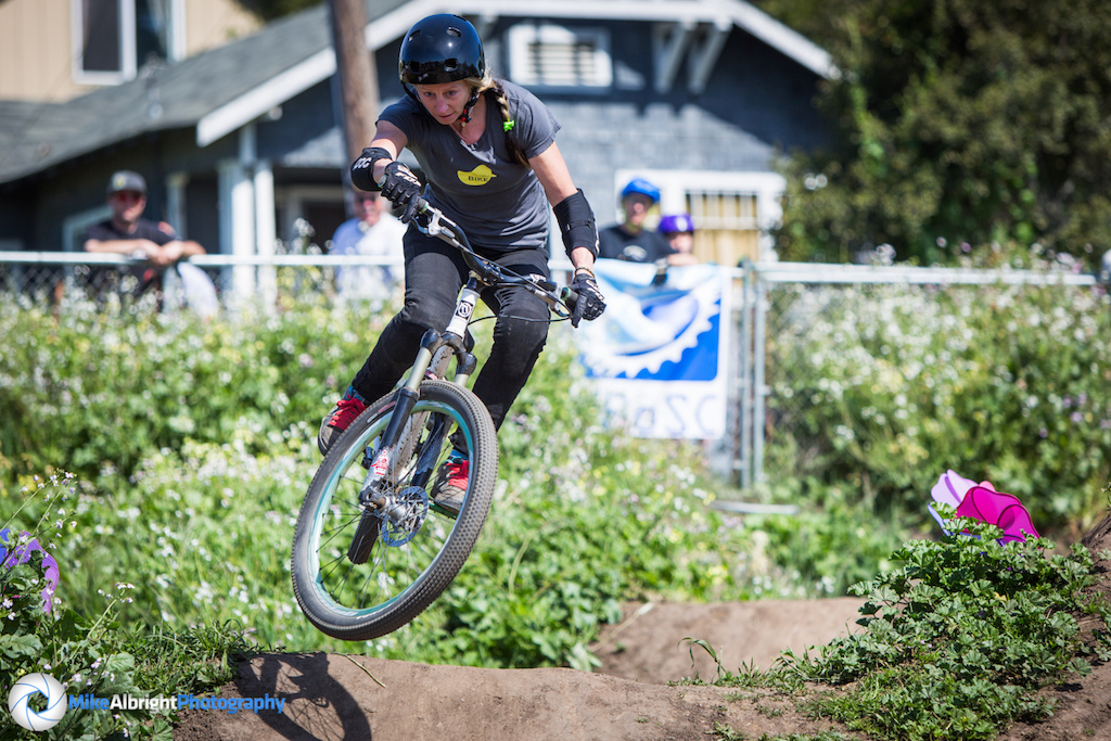 Cortney Knudson at the Post Offics trails in Aptos, CA