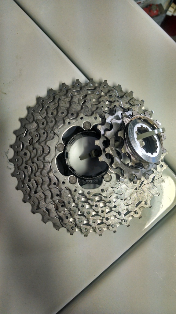 0 9 speed chainring, cassette, and rear shifter!!!