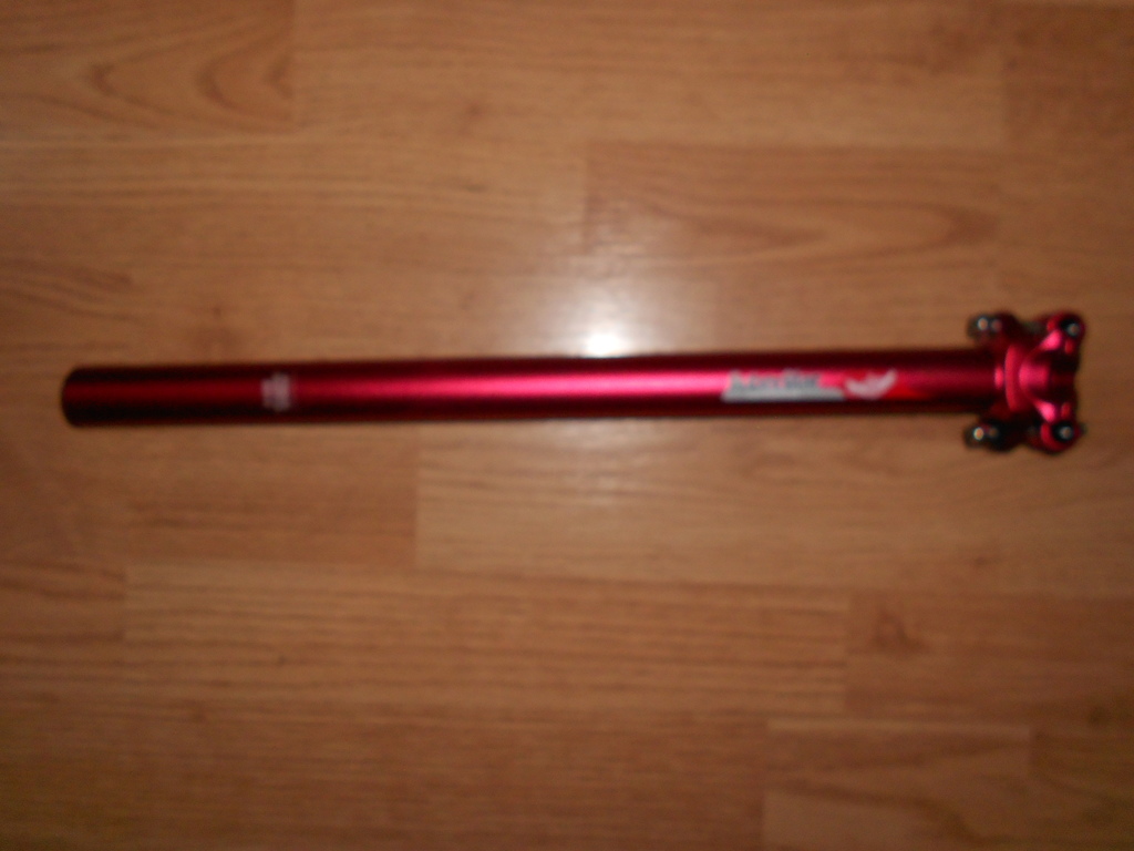 2014 New Superstar Components 27.2 x 400mm seatpost in red
