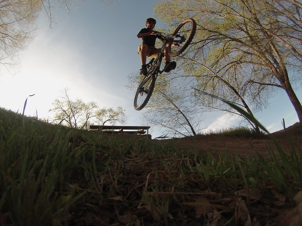 Hucking the pallet jump as the Sun sets.