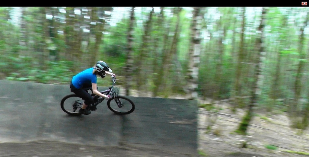 Great first ride on the Cambu DH track. Always suprised at what my 120 xc bike can do! Started nailing gap jumps too!