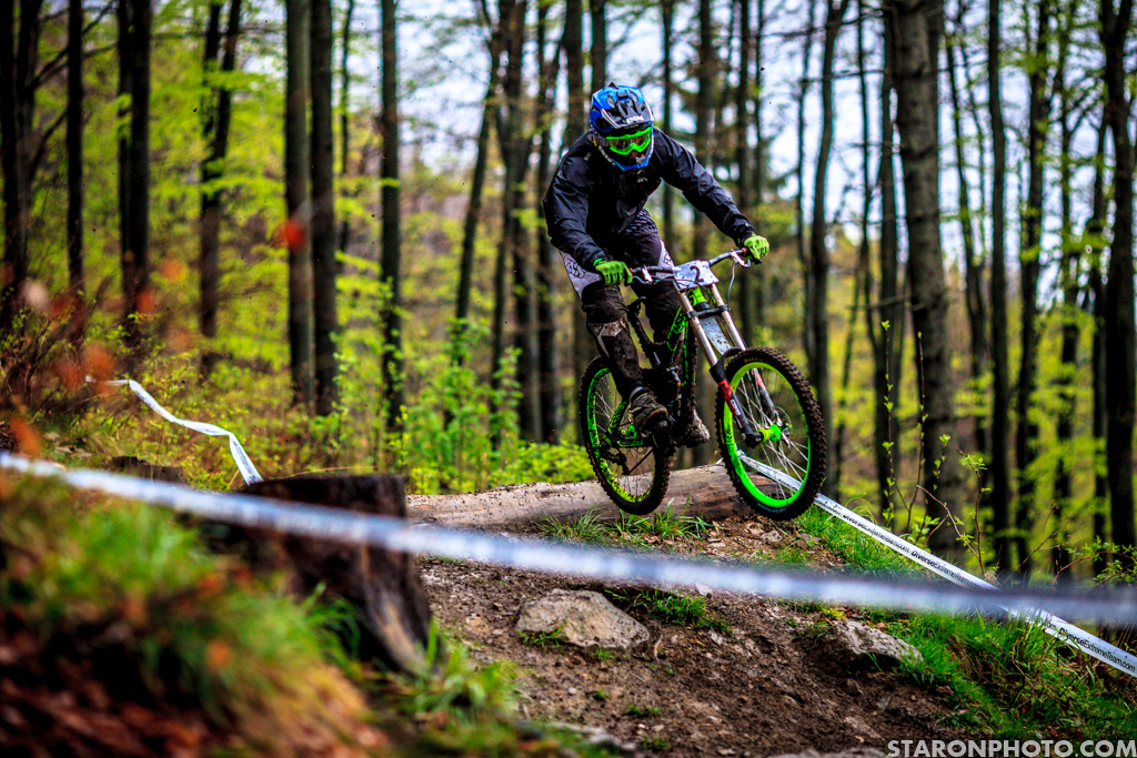 Sławek Łukasik - 1st place in the Elite at the Diverse Downhill Contest UCI C1 DH race