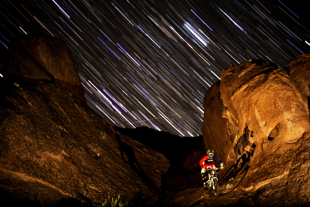 Riding away from the angry apache Indian spirits hahaha


but this was one of my first experiments with star trails and foreground action, thought it turned out well.