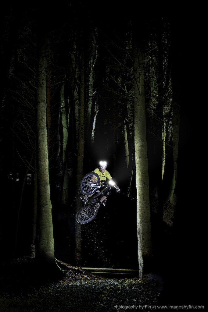 www.frictionmultimedia.com

We used a really interesting technique whilst shooting these photos. To create the bright white drawn out lines of light from Chris we needed a long exposure, but if we only used long exposure we wouldn’t be able to see Chris at all as he also, would be a long blur. To overcome this problem we used a hand held, hand fired flash, along with 3 or 4 extra remote fired flashes to illuminate the surroundings. Fin pressed the shutter whilst Chris dropped in, then, at the perfect moment, Jack would have to fire the hand held flash to capture Chris whilst he was in the air or railing the corner, it meant a lot team work and hard work went into getting each shot absolutely perfect. Especially when our fingers were frozen to the kit and our jaws were chattering louder than an 1800′s railway line.