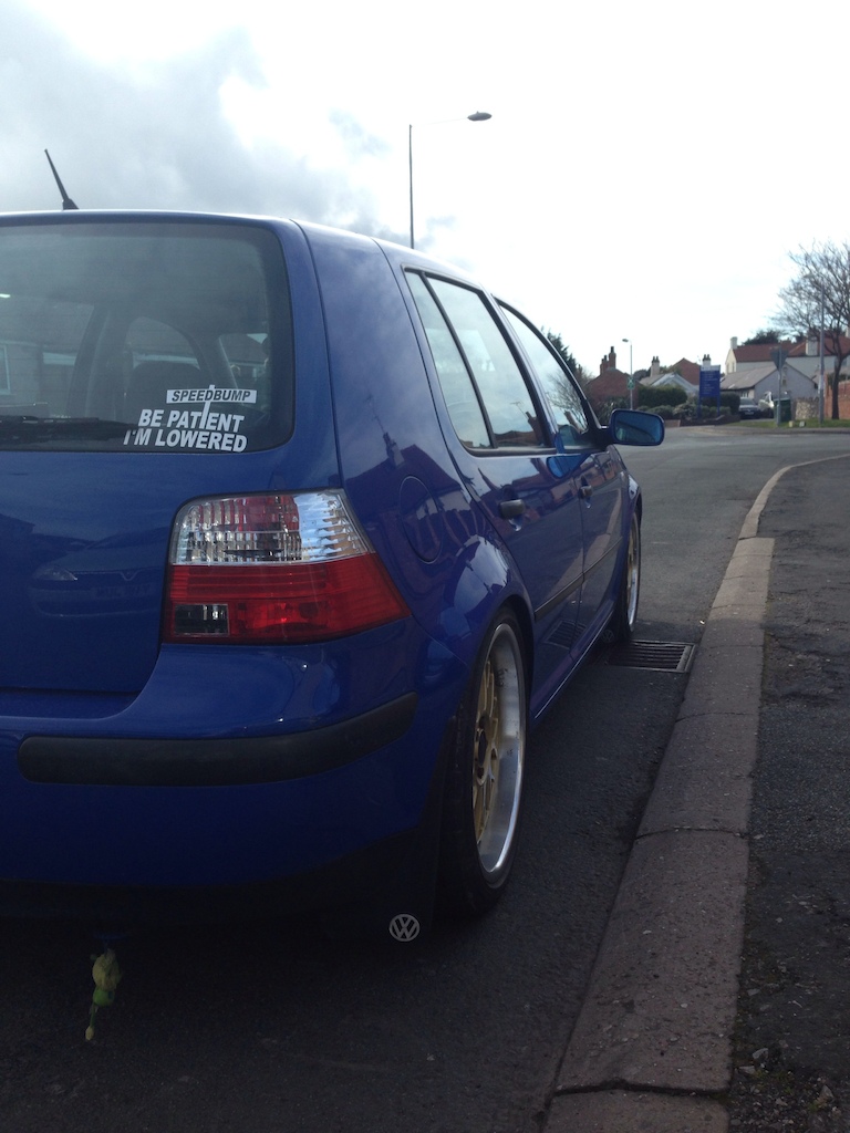 Mk4 golf jazz blue slammed stance air ride bags coilovers r32 bbs works vs-xx deep dish euro modified volkswagen vag