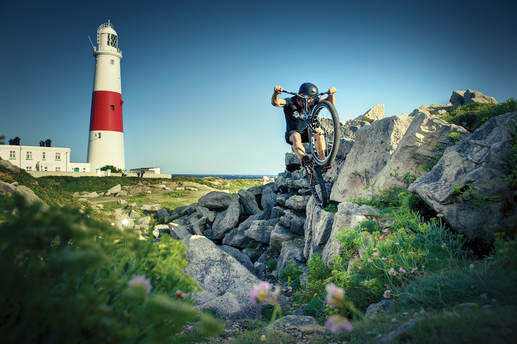 On a mad day of two halves, right on the point of Portland island just off of Weymouth bay, Fin, me (Jack) and the Andrei Burton Events team went hunting for some dramatic, dangerous looking trials shots. What we came away with was thoroughly unexpected.