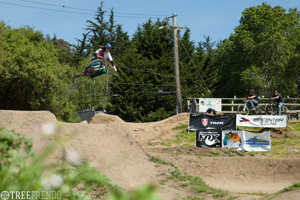 Trish at the Aptos jumps