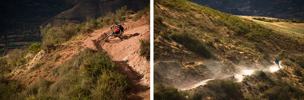 Nothing but berms, jumps and open straight away dropping into the Sacred Valley.