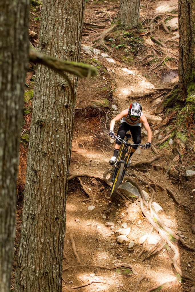 riding the dhx in squamish