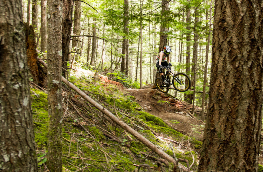 riding the dhx in squamish