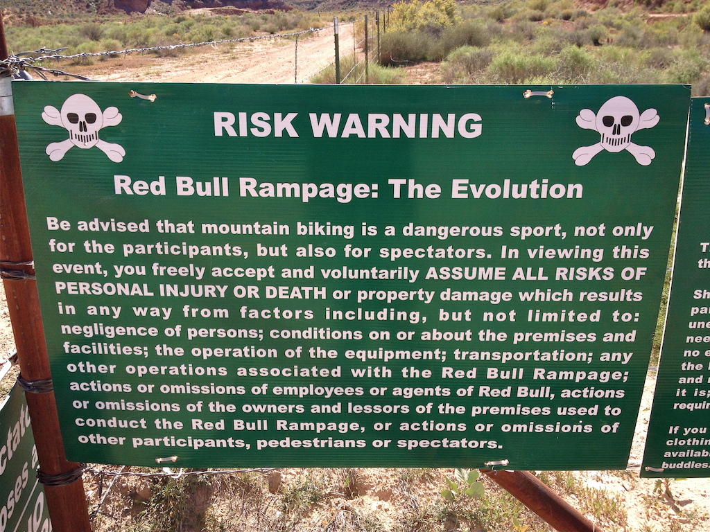 Rampage warning sign...yikes