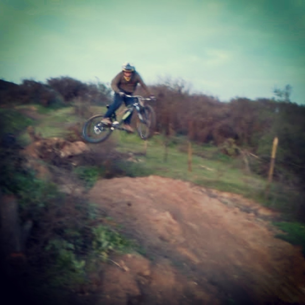 Whip in downhill jumps